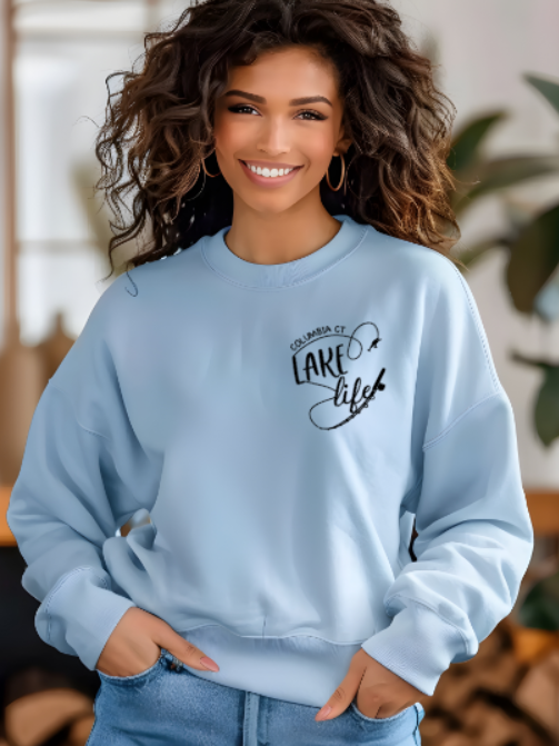 Columbia CT Fishing Softstyle Gildan Crew Neck Sweatshirt Adult. Multiple Colors - Customizable