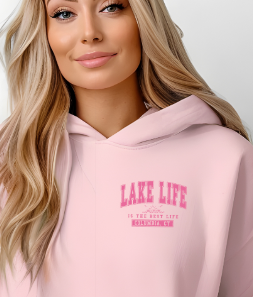 Columbia CT Lake Life Softstyle Gildan Hoodie Adult. Multiple Colors - Customizable