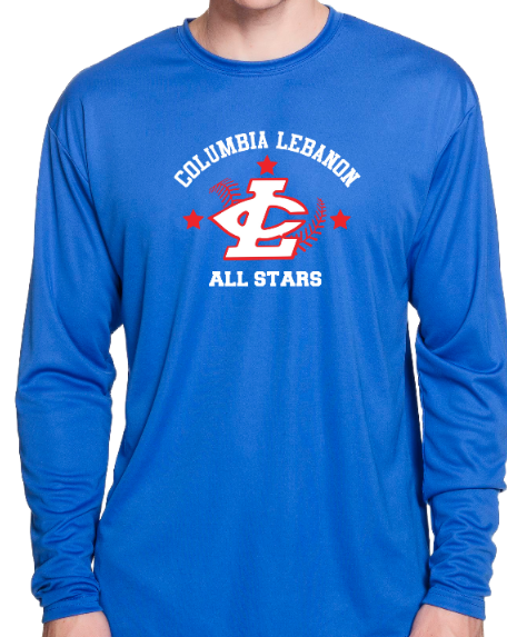 CLLL All Star Tees A4Sport Wicking - Youth, Adult and Women's Cut (add back)