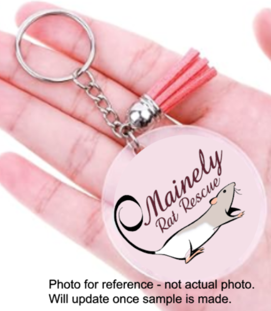 Mainely Rat Rescue Acrylic Keychain / Decoration