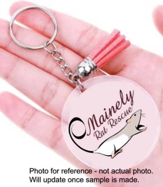 Mainely Rat Rescue Acrylic Keychain / Decoration