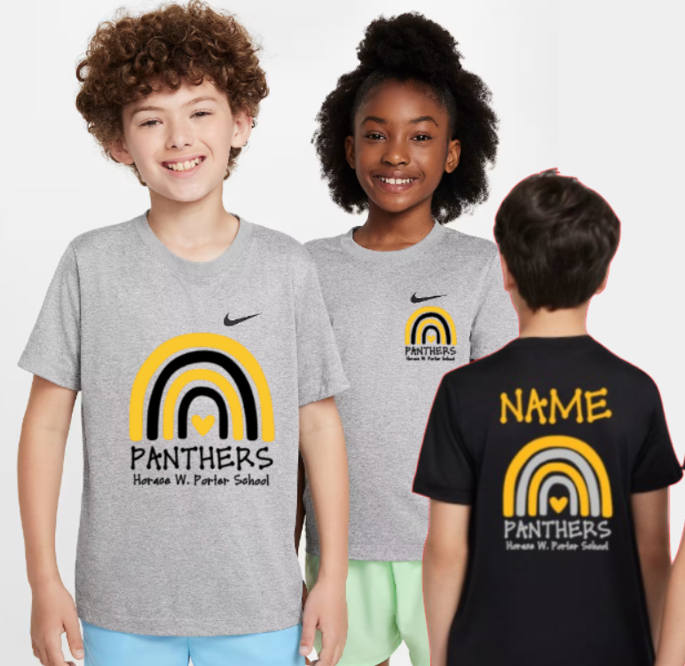 H.W. Porter Rainbow Nike Brand Short Sleeve Dri Fit YOUTHTshirt- Custom Personalization!