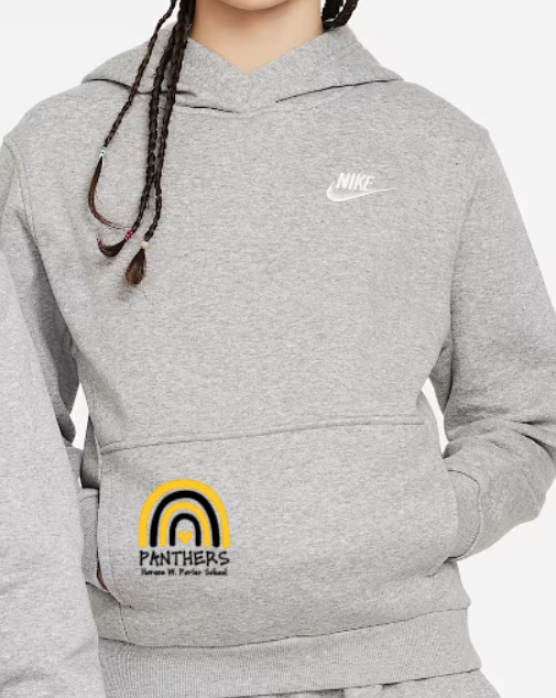 H.W. Porter Rainbow Nike Brand YOUTH Club Fleece Hooded Sweatshirt