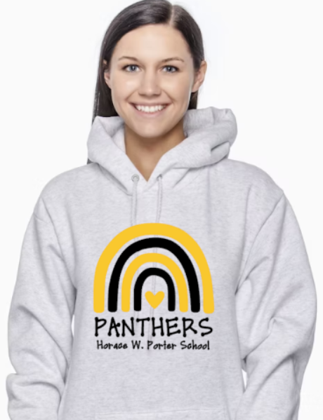 H.W. Porter Rainbow Champion Brand Adult Hooded Sweatshirt- Custom Personalization!