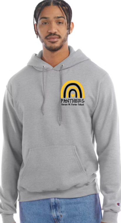 H.W. Porter Rainbow Champion Brand Adult Hooded Sweatshirt- Custom Personalization!