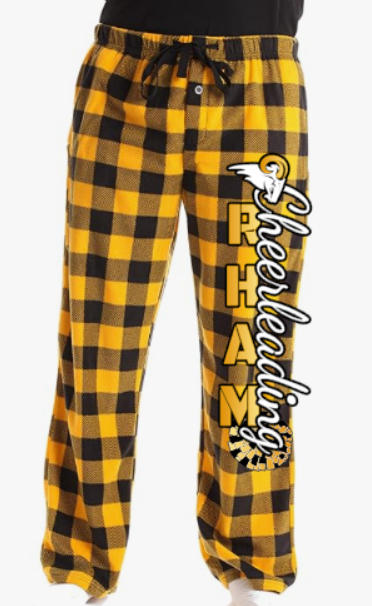 RHAM Cheerleading Flannel Pajama Pants ADULT SIZES