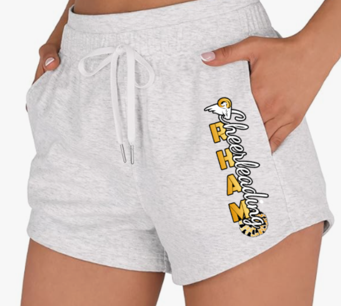 RHAM Cheerleading Ododos Sweat Shorts ADULT SIZES XXS to XL