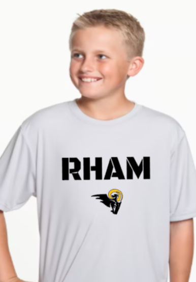 RHAM Gildan A4 YOUTH Poly Cooling Performance Short Sleeve Tshirt- Custom Personalization!