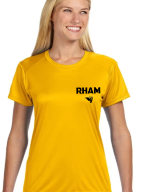 RHAM Gildan A4 Womens Cut Poly Cooling Performance Short Sleeve Tshirt- Custom Personalization!