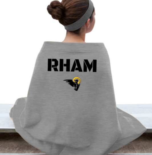 RHAM Vertical Design Heavy Blend Stadium Blanket
