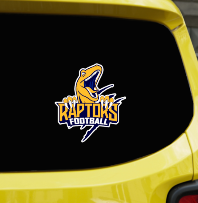 RHAM HS Football Claw UV Printed Decal - choose your colors and sizes!