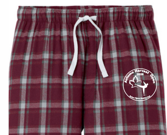 BFSC Autumn Harvest Open Flannel Pants Maroon