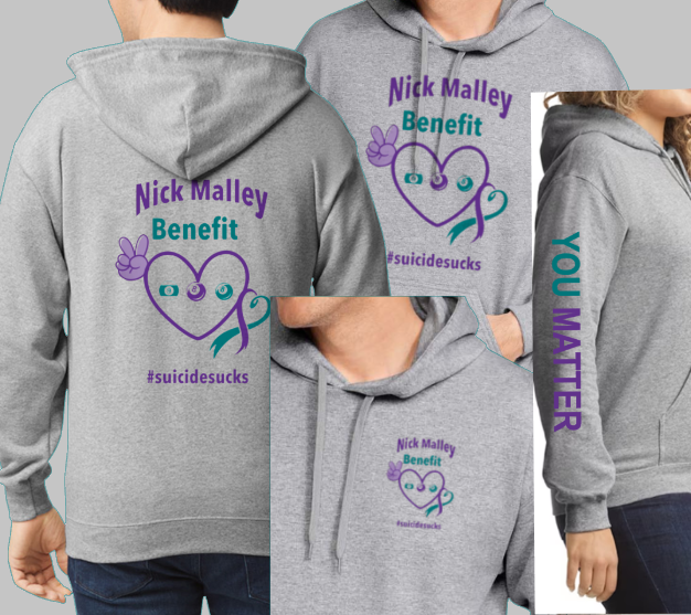 2025 Malley 8ball Tournament Softstyle Gildan Hooded Sweatshirt (youth and adult) Customize yours today!
