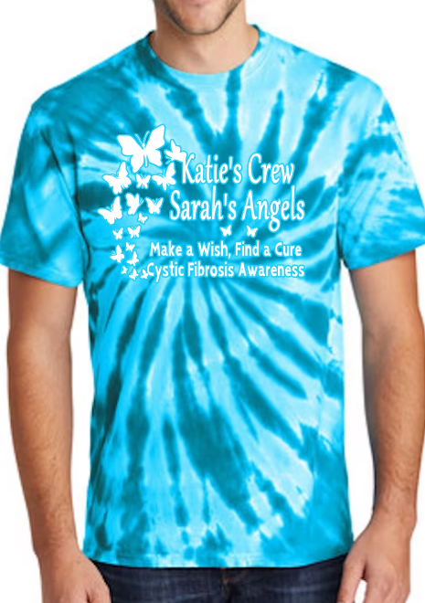Katie's Crew 2025 Sarah's Angels Tye Dye TShirt Youth to Adult