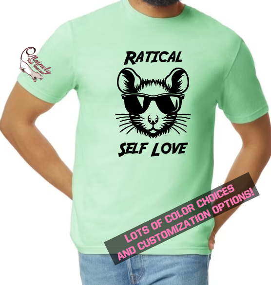 Mainely Rat Rescue Self Love Softstyle Gildan Tshirt - Customize yours today!