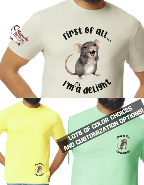 Mainely Rat Rescue Delight Softstyle Gildan Tshirt - Customize yours today!