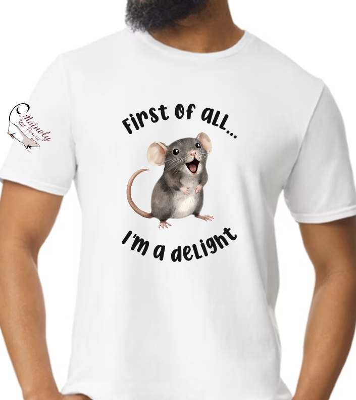 Mainely Rat Rescue Delight Softstyle Gildan Tshirt - Customize yours today!