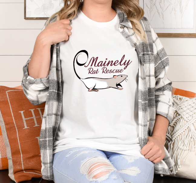 Mainely Rat Rescue Logo Softstyle Gildan Tshirt - Customize yours today!