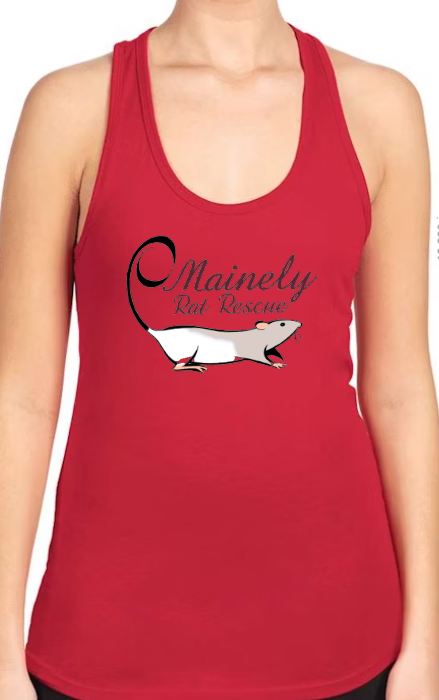 Mainely Rat Rescue Next Level RACERBACK - Customize yours today! Lots of color choices! Lots of color choices!