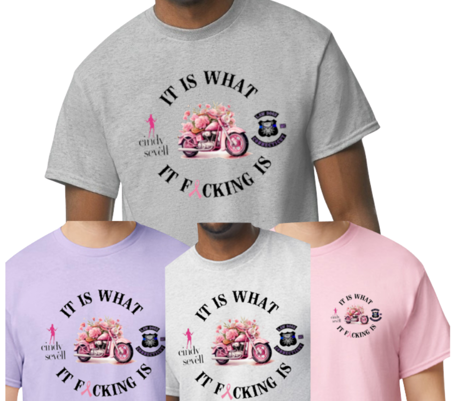 Law Dogs It is what it Fucking is 50/50 Adult Tee - Many colors and customizable!