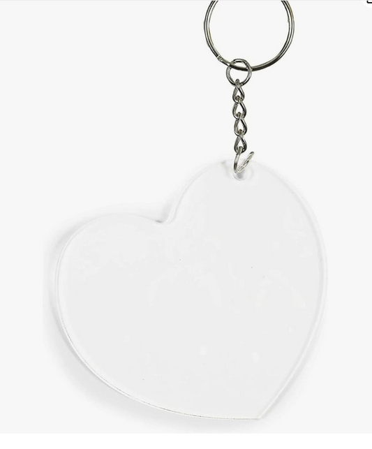 Mainely Rat Rescue Acrylic Keychain (HEART