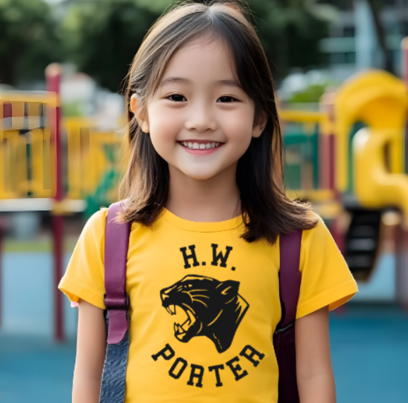 H.W. Porter Panther YOUTH Gildan Heavy Tshirt