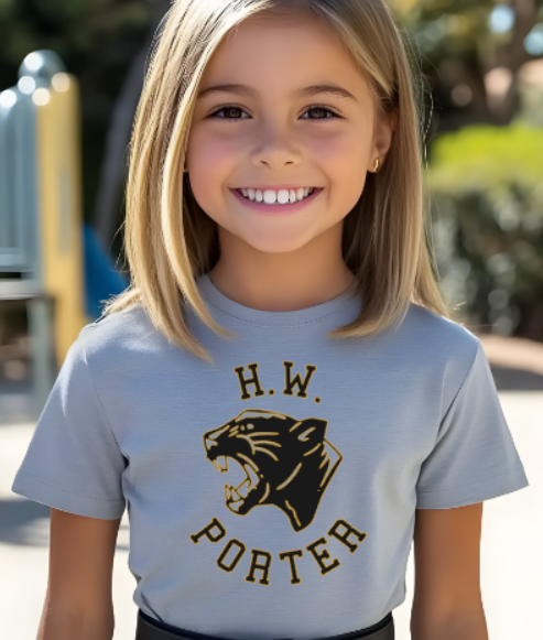 H.W. Porter Panther YOUTH Gildan Heavy Tshirt