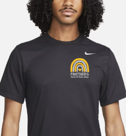 H.W. Porter Rainbow Nike Brand Short Sleeve Dri Fit Adult Tshirt