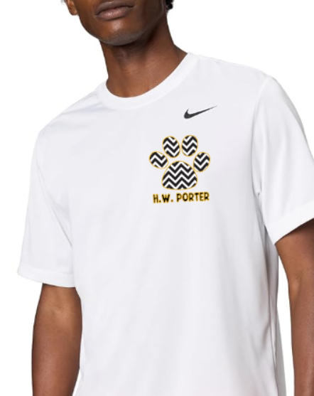 H.W. Porter Chevron Nike Brand Short Sleeve Dri Fit Adult Tshirt