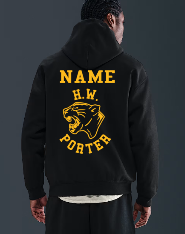 H.W. Porter Panther Nike Brand Solo Swoosh Hooded Sweatshirt Adult