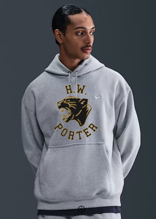 H.W. Porter Panther Nike Brand Solo Swoosh Hooded Sweatshirt Adult