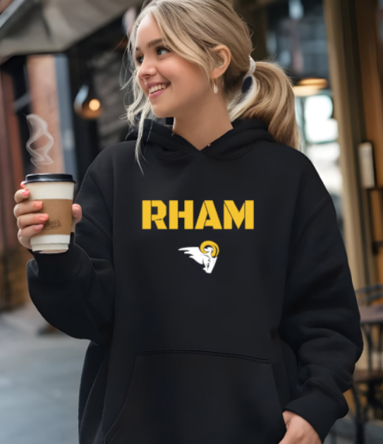 RHAM Adult Gildan Heavy 50/50 Blend Hooded Sweatshirt- Custom Personalization!