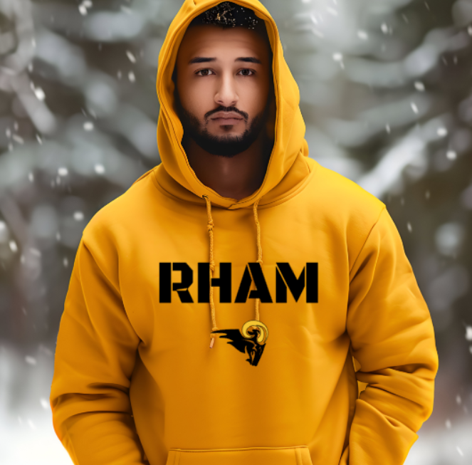 RHAM Adult Gildan Heavy 50/50 Blend Hooded Sweatshirt- Custom Personalization!