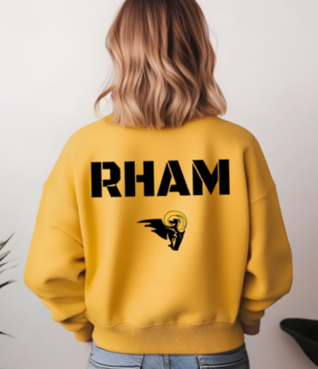 RHAM Gildan Heavy Cotton Crew Neck Sweatshirt - Custom Personalization!