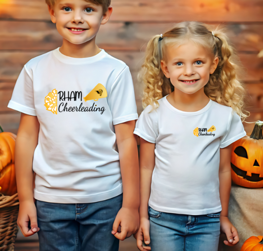 RHAM YOUTH Cheerleading Gildan Heavy Tshirt - Custom Personalization!