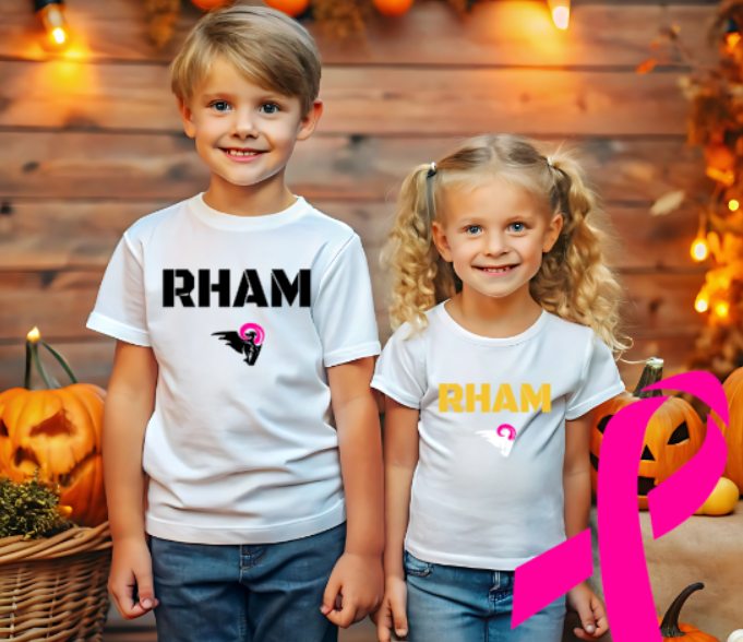 RHAM YOUTH Limited Edition Pink RHAM Gildan Heavy Tshirt - Custom Personalization!
