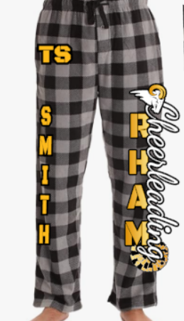 RHAM Cheerleading Flannel Pajama Pants ADULT SIZES