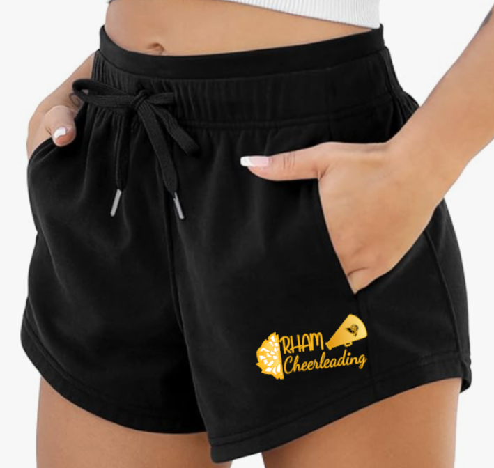 RHAM Cheerleading Ododos Sweat Shorts ADULT SIZES XXS to XL