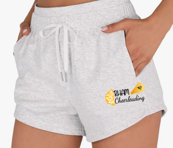 RHAM Cheerleading Ododos Sweat Shorts ADULT SIZES XXS to XL