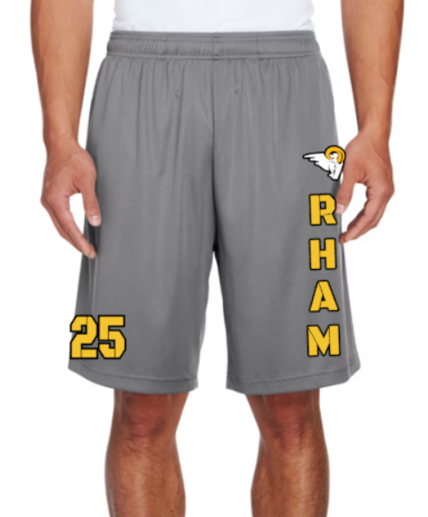 RHAM Athletic Shorts 7" or 9" adult and 6" youth