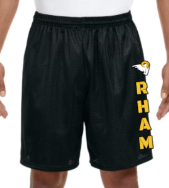 RHAM Athletic Shorts 7" or 9" adult and 6" youth