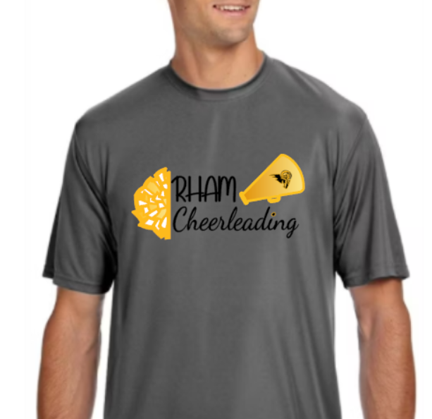 RHAM Cheerleading Gildan A4 Poly Cooling Performance Short Sleeve Tshirt- Custom Personalization!