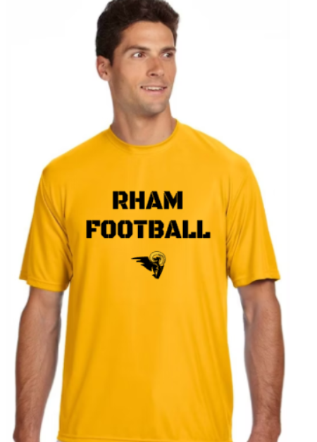 RHAM Football Gildan A4 Poly Cooling Performance Short Sleeve Tshirt- Custom Personalization!