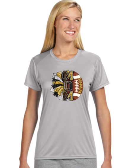 RHAM MOM Gildan A4 Womens Cut Poly Cooling Performance Short Sleeve Tshirt- Custom Personalization!