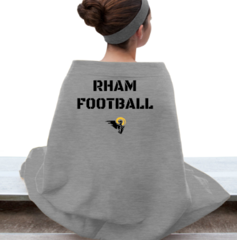 RHAM Football Heavy Blend Stadium Blanket