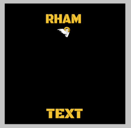 RHAM Flag Football Heavy Blend Stadium Blanket