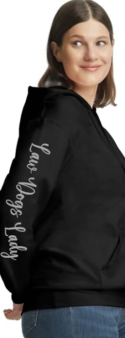 Law Dogs Lady Gildan Hoodie Adult. Multiple Colors - Customizable yours today!