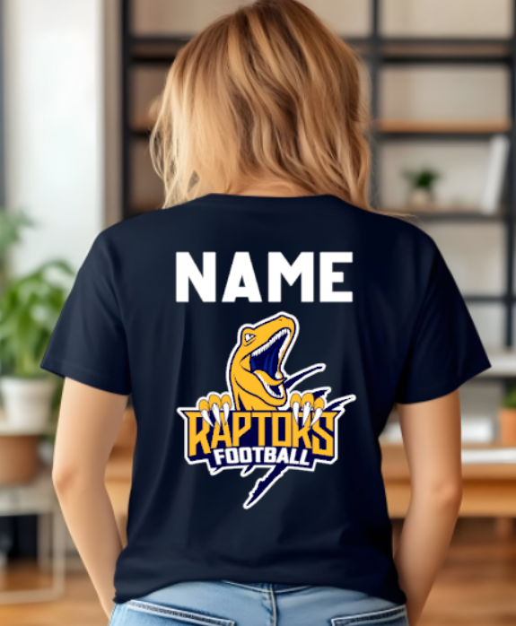 RHAM HIGH SCHOOL RAPTORS CLAW Gildan Heavy Cotton Short Sleeve Tshirt- Custom Personalization!