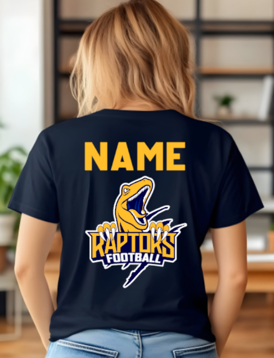 RHAM HIGH SCHOOL RAPTORS CLAW Gildan Heavy Cotton Short Sleeve Tshirt- Custom Personalization!