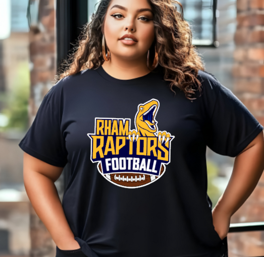 RHAM HIGH SCHOOL RAPTORS Gildan Heavy Cotton Short Sleeve Tshirt- Custom Personalization!